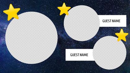 3 Frames Overlay with Stars