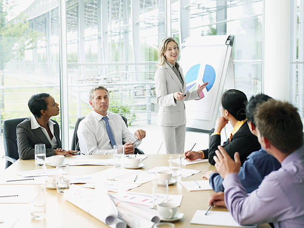 Businesspeople having meeting in conference room