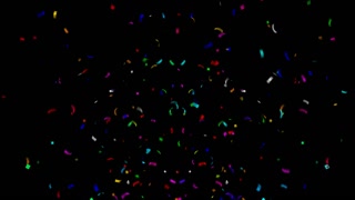 Confetti Element. Confetti  animation for overlays on your celebration, anniversary or winner project