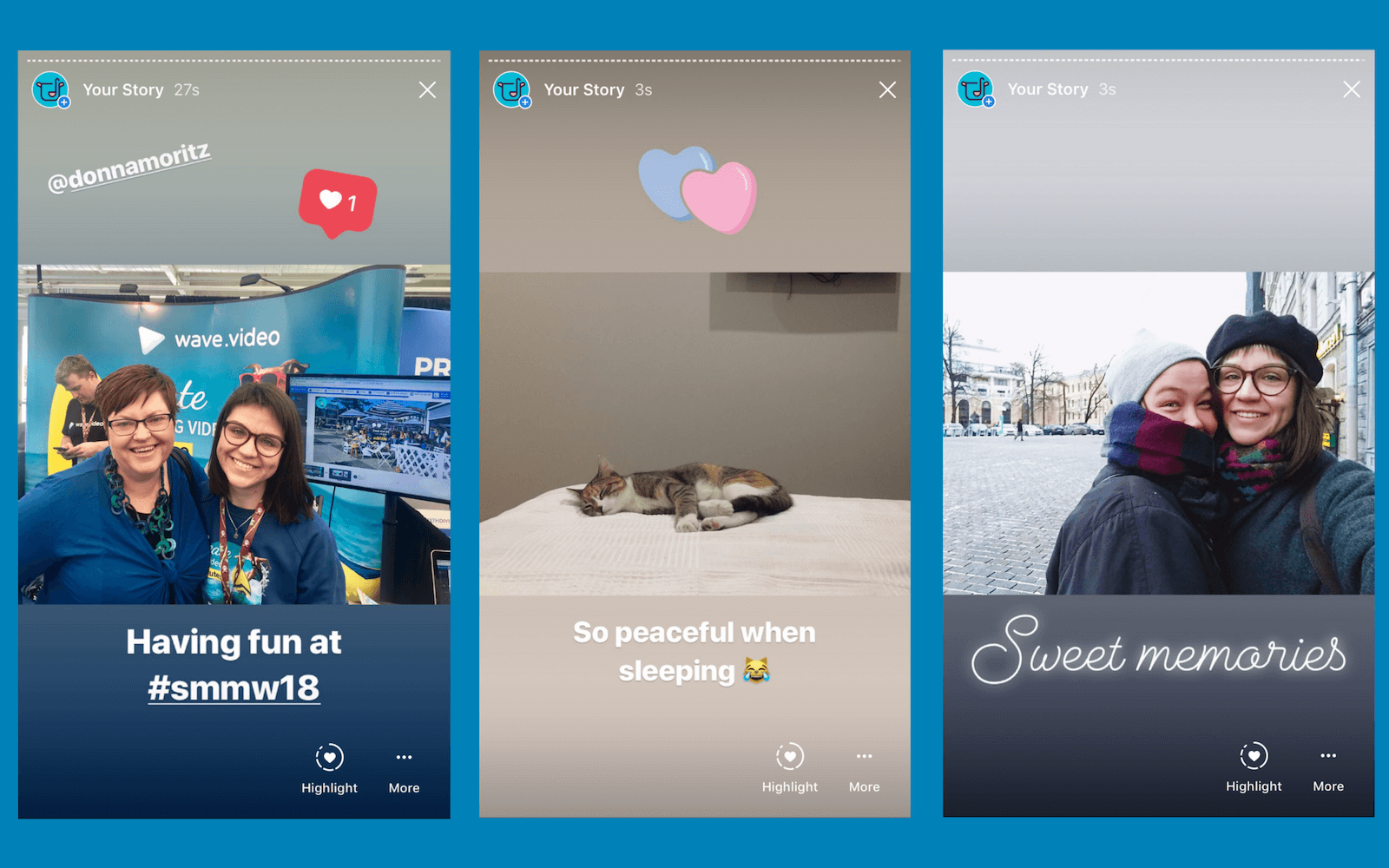 Instagram stories video horizontal